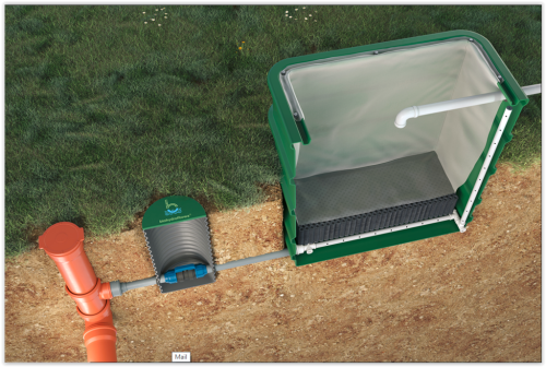 Wkład kontenera kompostowego do osadów ściekowych POŚ