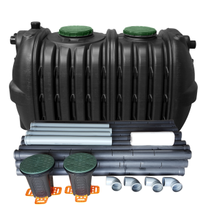 Oczyszczalnia 3000 AB z rurami drenażowymi 