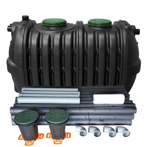 Oczyszczalnia 3000 AB z rurami drenażowymi 