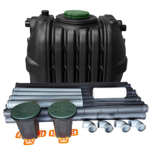 Oczyszczalnia 2000 AB z rurami drenażowymi